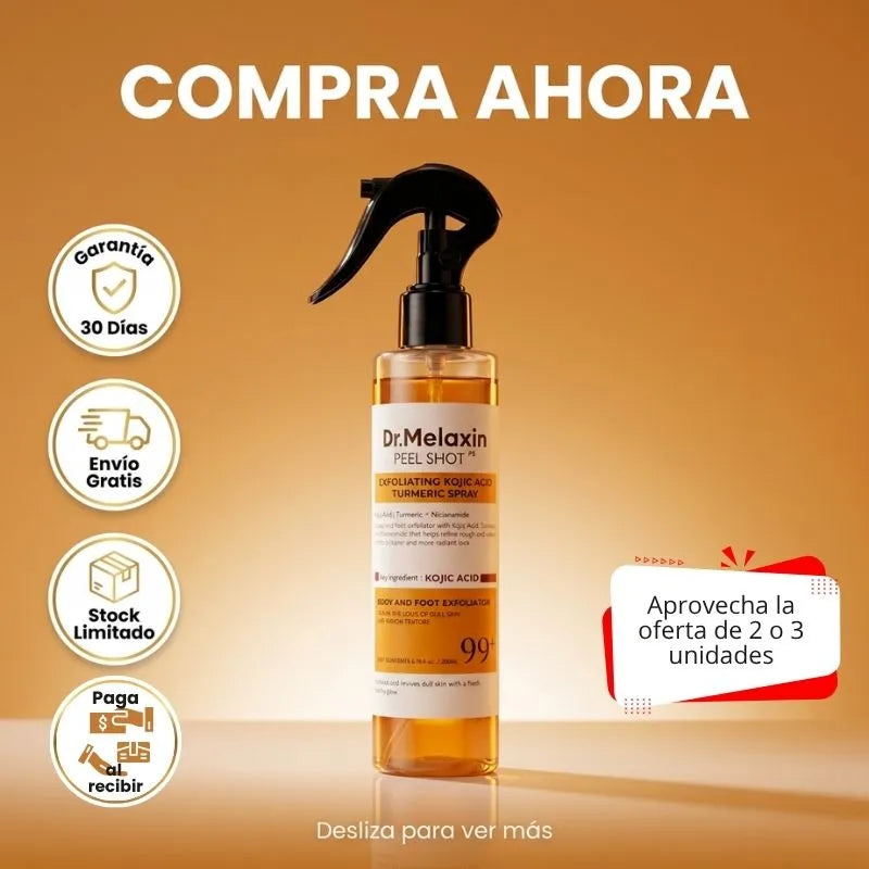 Renueva tu piel - Spray Exfoliante Dr. Melaxin