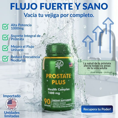 PROSTATE PLUS -Tu aliado natural para una próstata saludable