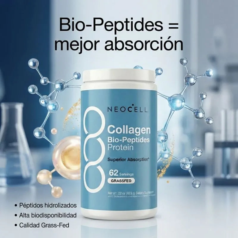 NeoCell Bio-Peptides: El Secreto de la Juventud para una Piel Radiante y Firme.