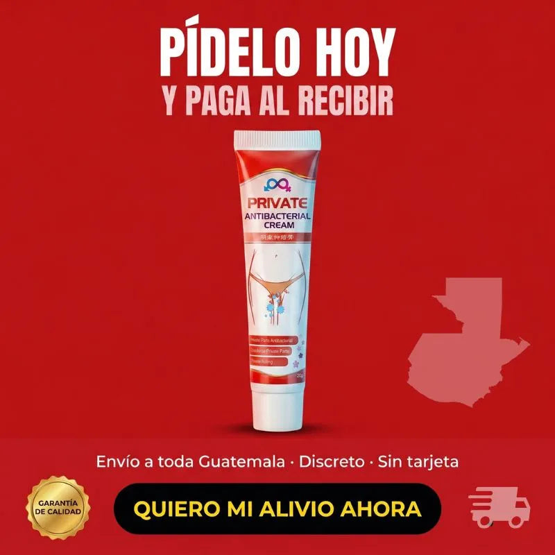 CREMA ANTIBACTERIAL - ELIMINA MAL OLOR Y PICAZON DE TU ZONA INTIMA