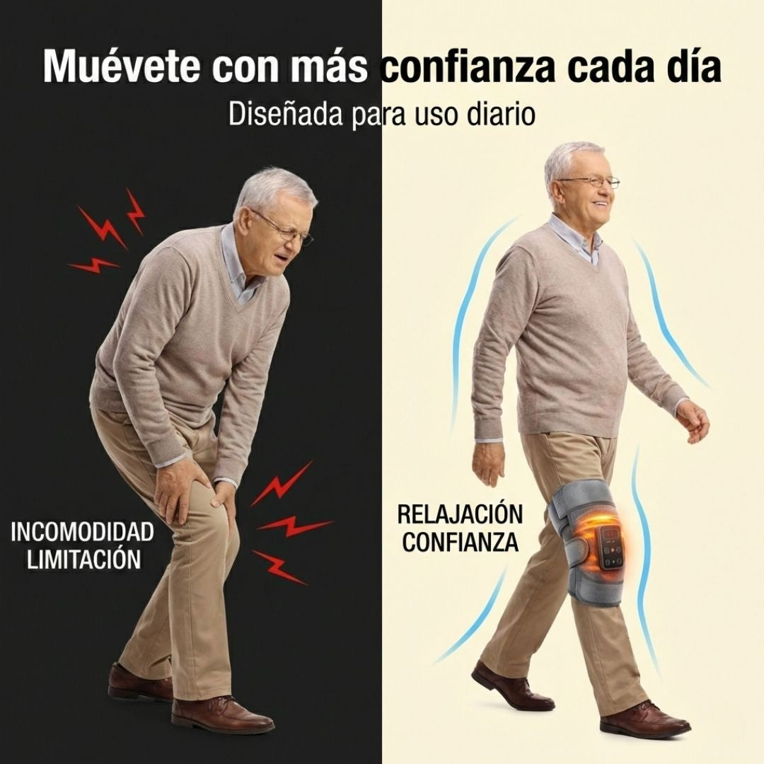 RODILLERA TERMICA MASAJEADORA - Alivia el dolor desde el primer uso.