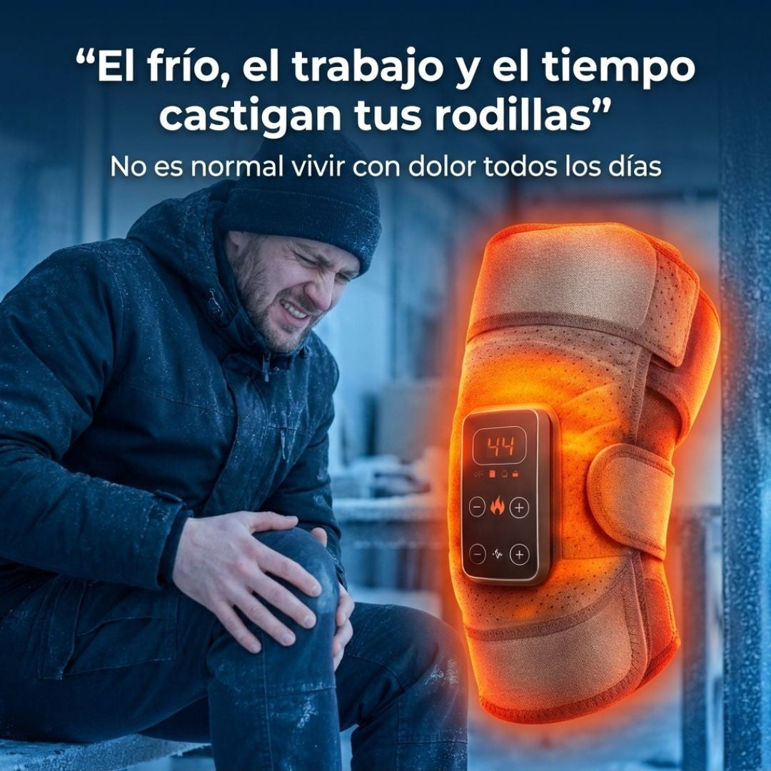 RODILLERA TERMICA MASAJEADORA - Alivia el dolor desde el primer uso.