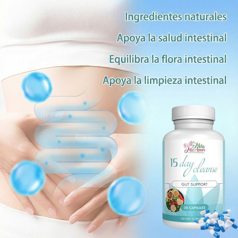15 Days Cleanse Limpieza Intestinal y Bienestar Digestivo