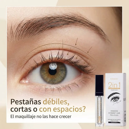 Kormesic 2 en 1 - Pestañas y Cejas Hermosas en poco tiempo