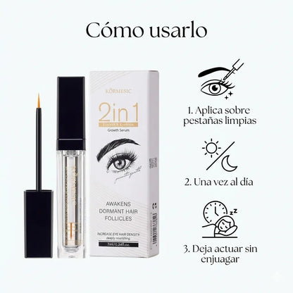 Kormesic 2 en 1 - Pestañas y Cejas Hermosas en poco tiempo