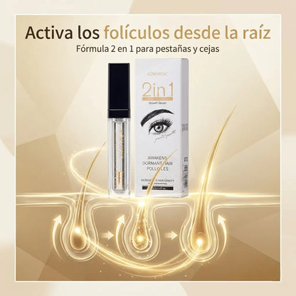 Kormesic 2 en 1 - Pestañas y Cejas Hermosas en poco tiempo