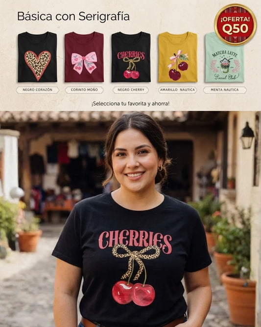 Blusa básica con serigrafía New