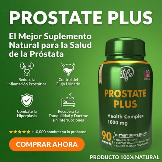 PROSTATE PLUS -Tu aliado natural para una próstata saludable