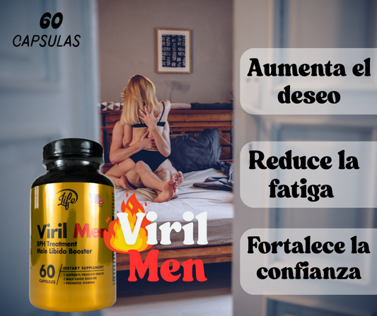 VIRIL MEN X 60 POTENCIA, DURACIÓN, CONTROL. TODO EN UNO